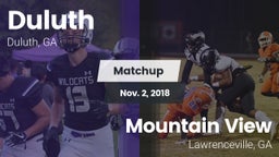 Matchup: Duluth vs. Mountain View  2018