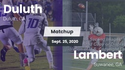 Matchup: Duluth vs. Lambert  2020