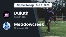 Recap: Duluth  vs. Meadowcreek  2020