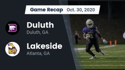 Recap: Duluth  vs. Lakeside  2020