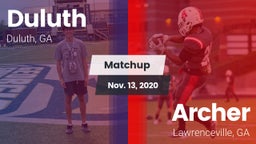 Matchup: Duluth vs. Archer  2020