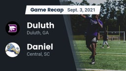 Recap: Duluth  vs. Daniel  2021