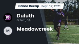 Recap: Duluth  vs. Meadowcreek  2021