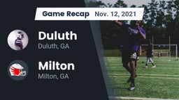 Recap: Duluth  vs. Milton  2021