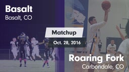 Matchup: Basalt vs. Roaring Fork  2016