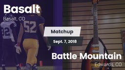 Matchup: Basalt vs. Battle Mountain  2018