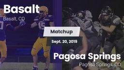 Matchup: Basalt vs. Pagosa Springs  2019