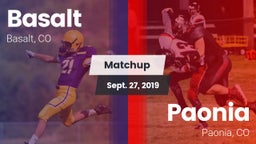 Matchup: Basalt vs. Paonia  2019