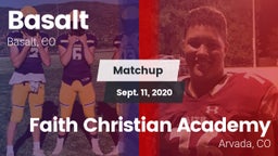 Matchup: Basalt vs. Faith Christian Academy 2020