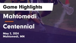 Mahtomedi  vs Centennial  Game Highlights - May 2, 2024