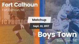 Matchup: Fort Calhoun High vs. Boys Town  2017