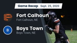Recap: Fort Calhoun  vs. Boys Town  2020