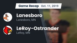 Recap: Lanesboro  vs. LeRoy-Ostrander  2019