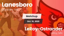 Matchup: Lanesboro vs. LeRoy-Ostrander  2020