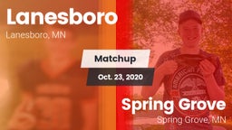Matchup: Lanesboro vs. Spring Grove  2020