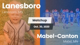 Matchup: Lanesboro vs. Mabel-Canton  2020