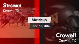 Matchup: Strawn vs. Crowell  2015