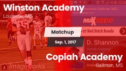 Matchup: Winston Academy vs. Copiah Academy  2017