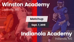 Matchup: Winston Academy vs. Indianola Academy  2018