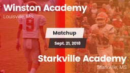 Matchup: Winston Academy vs. Starkville Academy  2018