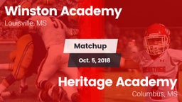 Matchup: Winston Academy vs. Heritage Academy  2018