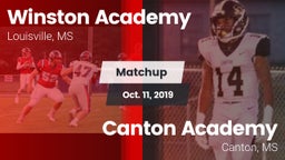 Matchup: Winston Academy vs. Canton Academy  2019
