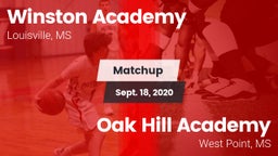 Matchup: Winston Academy vs. Oak Hill Academy  2020