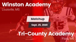 Matchup: Winston Academy vs. Tri-County Academy  2020