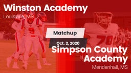 Matchup: Winston Academy vs. Simpson County Academy 2020