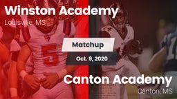 Matchup: Winston Academy vs. Canton Academy  2020