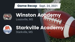 Recap: Winston Academy  vs. Starkville Academy  2021