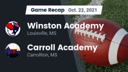 Recap: Winston Academy  vs. Carroll Academy  2021