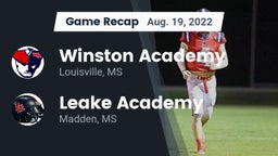 Recap: Winston Academy  vs. Leake Academy  2022