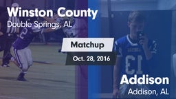 Matchup: Winston County vs. Addison  2016
