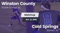 Matchup: Winston County vs. Cold Springs  2018