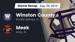 Recap: Winston County  vs. Meek  2019