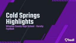 Winston County football highlights Cold Springs Highlights