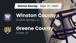 Recap: Winston County  vs. Greene County  2023