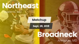Matchup: Northeast vs. Broadneck  2018