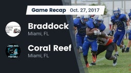 Recap: Braddock  vs. Coral Reef  2017