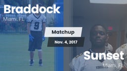 Matchup: Braddock vs. Sunset  2017