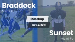 Matchup: Braddock vs. Sunset  2018