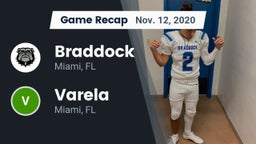 Recap: Braddock  vs. Varela  2020