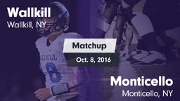 Matchup: Wallkill vs. Monticello  2016