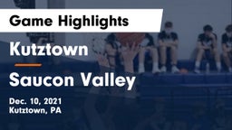 Kutztown  vs Saucon Valley  Game Highlights - Dec. 10, 2021