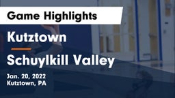 Kutztown  vs Schuylkill Valley  Game Highlights - Jan. 20, 2022