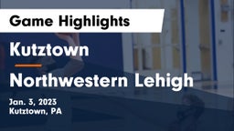 Kutztown  vs Northwestern Lehigh  Game Highlights - Jan. 3, 2023
