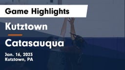Kutztown  vs Catasauqua  Game Highlights - Jan. 16, 2023