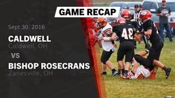Recap: Caldwell  vs. Bishop Rosecrans  2016