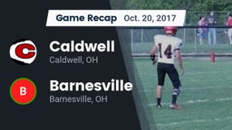 Recap: Caldwell  vs. Barnesville  2017